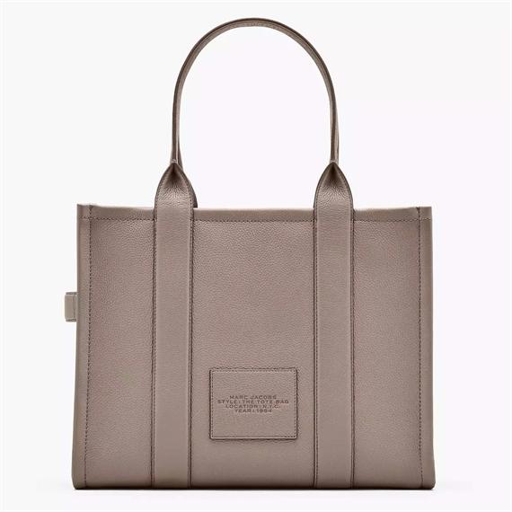 Marc Jacobs The Leather Large Tote Bag, Cement